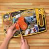 YouTheFan NHL Officially-Licensed Retro Series Cutting Board – Reversible Design for Double The Cutting Surface – Gentle on Knives, Team Message on Both Front and Back(Pittsburgh Penguins)