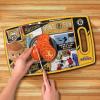 YouTheFan NHL Officially-Licensed Retro Series Cutting Board – Reversible Design for Double The Cutting Surface – Gentle on Knives, Team Message on Both Front and Back(Boston Bruins)