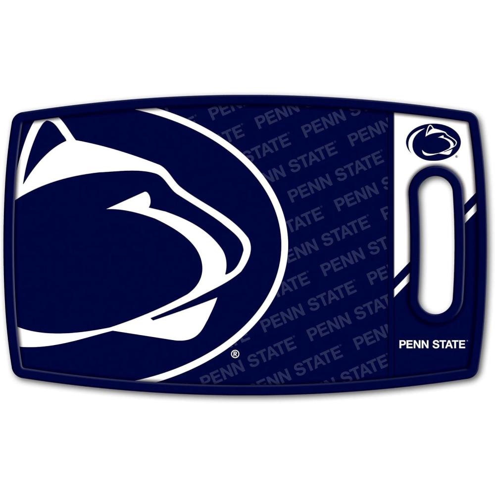 image:imageYouTheFan NCAA Officiallylicensed Logo Series Cutting Board  reversible design for double the cutting surface  gentle on knives team message on both front and backPenn State Nittany Lions