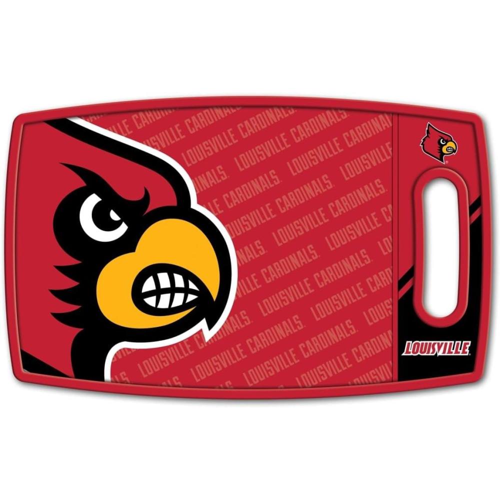 image:imageYouTheFan NCAA Officiallylicensed Logo Series Cutting Board  reversible design for double the cutting surface  gentle on knives team message on both front and backLouisville Cardinals
