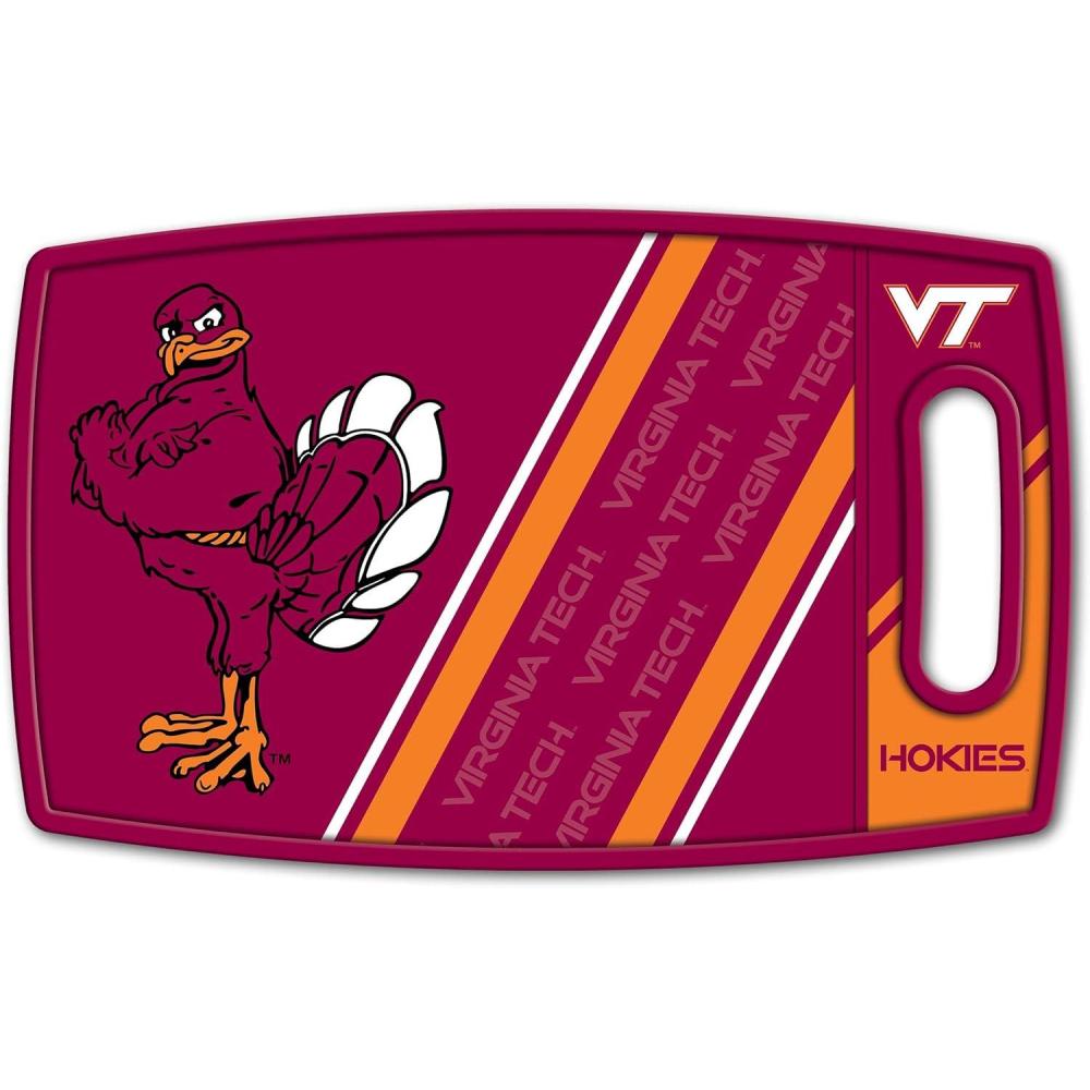 image:imageYouTheFan NCAA Officiallylicensed Logo Series Cutting Board  reversible design for double the cutting surface  gentle on knives team message on both front and backVirginia Tech Hokies