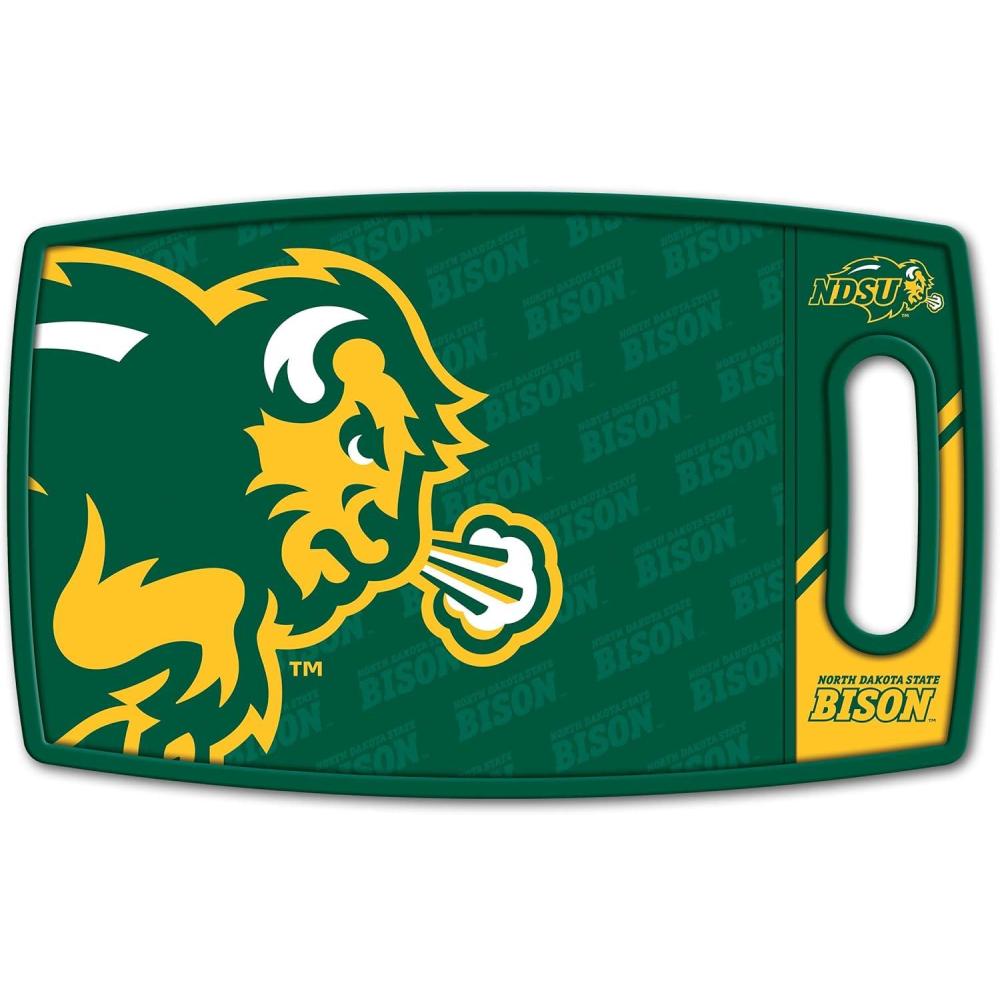 image:imageYouTheFan NCAA Officiallylicensed Logo Series Cutting Board  reversible design for double the cutting surface  gentle on knives team message on both front and backNorth Dakota St Bison