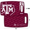 YouTheFan NCAA Officially-licensed Logo Series Cutting Board – reversible design for double the cutting surface – gentle on knives, team message on both front and back(Texas A&M Aggies)