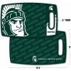 YouTheFan NCAA Officially-licensed Logo Series Cutting Board – reversible design for double the cutting surface – gentle on knives, team message on both front and back(Michigan St Spartans)