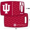YouTheFan NCAA Officially-licensed Logo Series Cutting Board – reversible design for double the cutting surface – gentle on knives, team message on both front and back(Indiana Hoosiers)