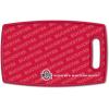 YouTheFan NCAA Officially-licensed Logo Series Cutting Board – reversible design for double the cutting surface – gentle on knives, team message on both front and back(Ohio State Buckeyes)