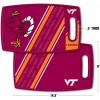YouTheFan NCAA Officially-licensed Logo Series Cutting Board – reversible design for double the cutting surface – gentle on knives, team message on both front and back(Virginia Tech Hokies)