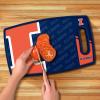 YouTheFan NCAA Officially-licensed Logo Series Cutting Board – reversible design for double the cutting surface – gentle on knives, team message on both front and back(Illinois Fighting Illini)