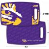 YouTheFan NCAA Officially-licensed Logo Series Cutting Board – reversible design for double the cutting surface – gentle on knives, team message on both front and back(LSU Tigers)