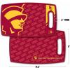 YouTheFan NCAA Officially-licensed Logo Series Cutting Board – reversible design for double the cutting surface – gentle on knives, team message on both front and back(USC Trojans)