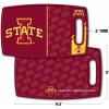 YouTheFan NCAA Officially-licensed Logo Series Cutting Board – reversible design for double the cutting surface – gentle on knives, team message on both front and back(Iowa St Cyclones)