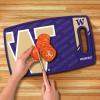 YouTheFan NCAA Officially-licensed Logo Series Cutting Board – reversible design for double the cutting surface – gentle on knives, team message on both front and back(Washington Huskies)