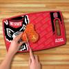 YouTheFan NCAA Officially-licensed Logo Series Cutting Board – reversible design for double the cutting surface – gentle on knives, team message on both front and back(NC State Wolfpack)