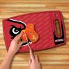 YouTheFan NCAA Officially-licensed Logo Series Cutting Board – reversible design for double the cutting surface – gentle on knives, team message on both front and back(Louisville Cardinals)
