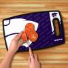 YouTheFan NCAA Officially-licensed Logo Series Cutting Board – reversible design for double the cutting surface – gentle on knives, team message on both front and back(Kansas St Wildcats)