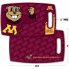 YouTheFan NCAA Officially-licensed Logo Series Cutting Board – reversible design for double the cutting surface – gentle on knives, team message on both front and back(Minnesota Golden Gophers)