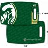 YouTheFan NCAA Officially-licensed Logo Series Cutting Board – reversible design for double the cutting surface – gentle on knives, team message on both front and back(Colorado State Rams)