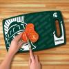 YouTheFan NCAA Officially-licensed Logo Series Cutting Board – reversible design for double the cutting surface – gentle on knives, team message on both front and back(Michigan St Spartans)