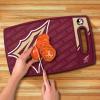 YouTheFan NCAA Officially-licensed Logo Series Cutting Board – reversible design for double the cutting surface – gentle on knives, team message on both front and back(Florida State Seminoles)