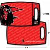 YouTheFan NCAA Officially-licensed Logo Series Cutting Board – reversible design for double the cutting surface – gentle on knives, team message on both front and back(Texas Tech Red Raiders)