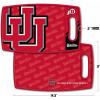 YouTheFan NCAA Officially-licensed Logo Series Cutting Board – reversible design for double the cutting surface – gentle on knives, team message on both front and back(Utah Utes)