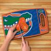 YouTheFan NCAA Officially-licensed Logo Series Cutting Board – reversible design for double the cutting surface – gentle on knives, team message on both front and back(Florida Gators)