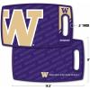 YouTheFan NCAA Officially-licensed Logo Series Cutting Board – reversible design for double the cutting surface – gentle on knives, team message on both front and back(Washington Huskies)
