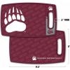 YouTheFan NCAA Officially-licensed Logo Series Cutting Board – reversible design for double the cutting surface – gentle on knives, team message on both front and back(Montana Grizzlies)
