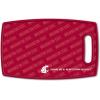 YouTheFan NCAA Officially-licensed Logo Series Cutting Board – reversible design for double the cutting surface – gentle on knives, team message on both front and back(Washington State Cougars)