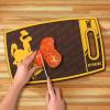 YouTheFan NCAA Officially-licensed Logo Series Cutting Board – reversible design for double the cutting surface – gentle on knives, team message on both front and back(Wyoming Cowboys)