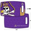 YouTheFan NCAA Officially-licensed Logo Series Cutting Board – reversible design for double the cutting surface – gentle on knives, team message on both front and back(East Carolina Pirates)