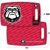 YouTheFan NCAA Officially-licensed Logo Series Cutting Board – reversible design for double the cutting surface – gentle on knives, team message on both front and back(Georgia Bulldogs)