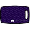 YouTheFan NCAA Officially-licensed Logo Series Cutting Board – reversible design for double the cutting surface – gentle on knives, team message on both front and back(Kansas St Wildcats)