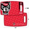 YouTheFan NCAA Officially-licensed Logo Series Cutting Board – reversible design for double the cutting surface – gentle on knives, team message on both front and back(NC State Wolfpack)