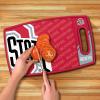 YouTheFan NCAA Officially-licensed Logo Series Cutting Board – reversible design for double the cutting surface – gentle on knives, team message on both front and back(Ohio State Buckeyes)