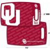 YouTheFan NCAA Officially-licensed Logo Series Cutting Board – reversible design for double the cutting surface – gentle on knives, team message on both front and back(Oklahoma Sooners)