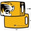 YouTheFan NCAA Officially-licensed Logo Series Cutting Board – reversible design for double the cutting surface – gentle on knives, team message on both front and back(Missouri Tigers)