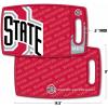 YouTheFan NCAA Officially-licensed Logo Series Cutting Board – reversible design for double the cutting surface – gentle on knives, team message on both front and back(Ohio State Buckeyes)