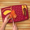 YouTheFan NCAA Officially-licensed Logo Series Cutting Board – reversible design for double the cutting surface – gentle on knives, team message on both front and back(USC Trojans)