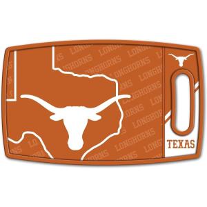 YouTheFan NCAA Officially-licensed Logo Series Cutting Board – reversible design for double the cutting surface – gentle on knives, team message on both front and back(Texas Longhorns)