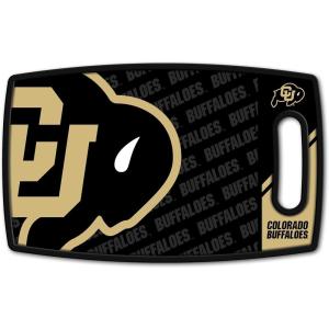 YouTheFan NCAA Officially-licensed Logo Series Cutting Board – reversible design for double the cutting surface – gentle on knives, team message on both front and back(Colorado Buffaloes)
