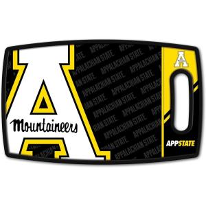 YouTheFan NCAA Officially-licensed Logo Series Cutting Board – reversible design for double the cutting surface – gentle on knives, team message on both front and back(Appalachian St Mountaineers)