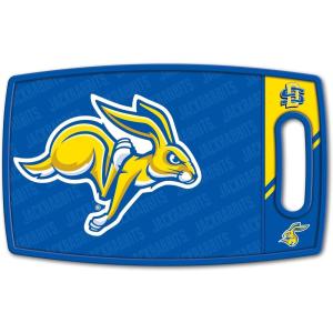 YouTheFan NCAA Officially-licensed Logo Series Cutting Board – reversible design for double the cutting surface – gentle on knives, team message on both front and back(South Dakota State Jackrabbits)