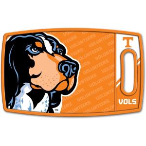 YouTheFan NCAA Officially-licensed Logo Series Cutting Board – reversible design for double the cutting surface – gentle on knives, team message on both front and back(Tennessee Volunteers)
