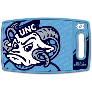 YouTheFan NCAA Officially-licensed Logo Series Cutting Board – reversible design for double the cutting surface – gentle on knives, team message on both front and back(North Carolina Tar Heels)