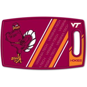 YouTheFan NCAA Officially-licensed Logo Series Cutting Board – reversible design for double the cutting surface – gentle on knives, team message on both front and back(Virginia Tech Hokies)