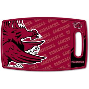YouTheFan NCAA Officially-licensed Logo Series Cutting Board – reversible design for double the cutting surface – gentle on knives, team message on both front and back(South Carolina Gamecocks)