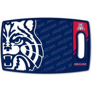 YouTheFan NCAA Officially-licensed Logo Series Cutting Board – reversible design for double the cutting surface – gentle on knives, team message on both front and back(Arizona Wildcats)