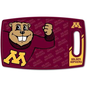 YouTheFan NCAA Officially-licensed Logo Series Cutting Board – reversible design for double the cutting surface – gentle on knives, team message on both front and back(Minnesota Golden Gophers)