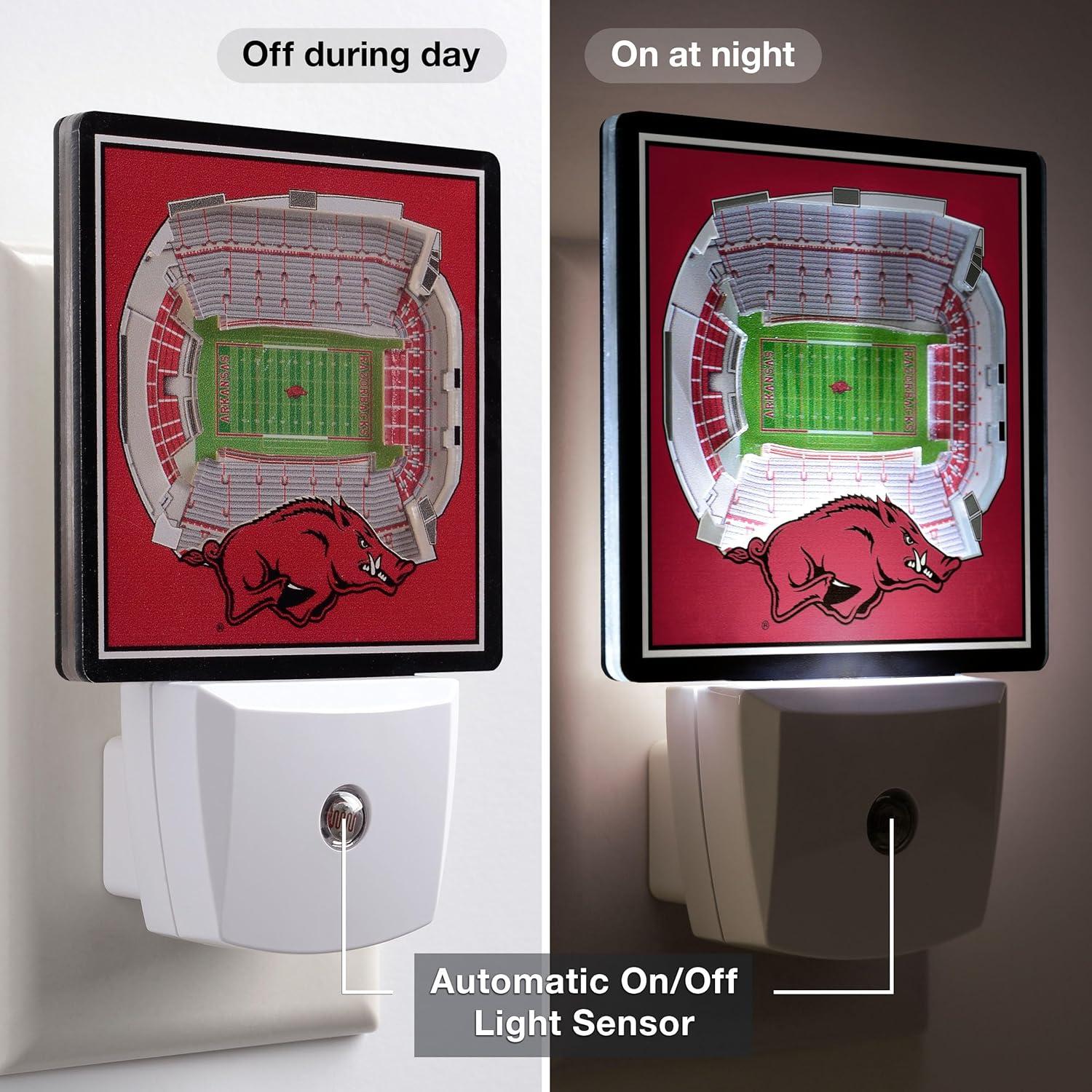 image:imageYouTheFan NCAA Michigan State Spartans StadiumView Nite LightArkansas Razorbacks